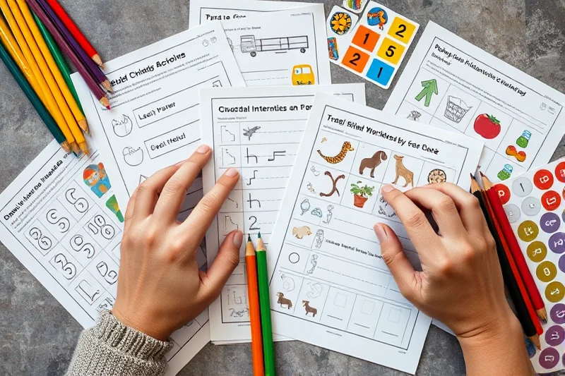 easy kindergarten worksheets progress — Easy Kindergarten Worksheets Progress (the finished result)