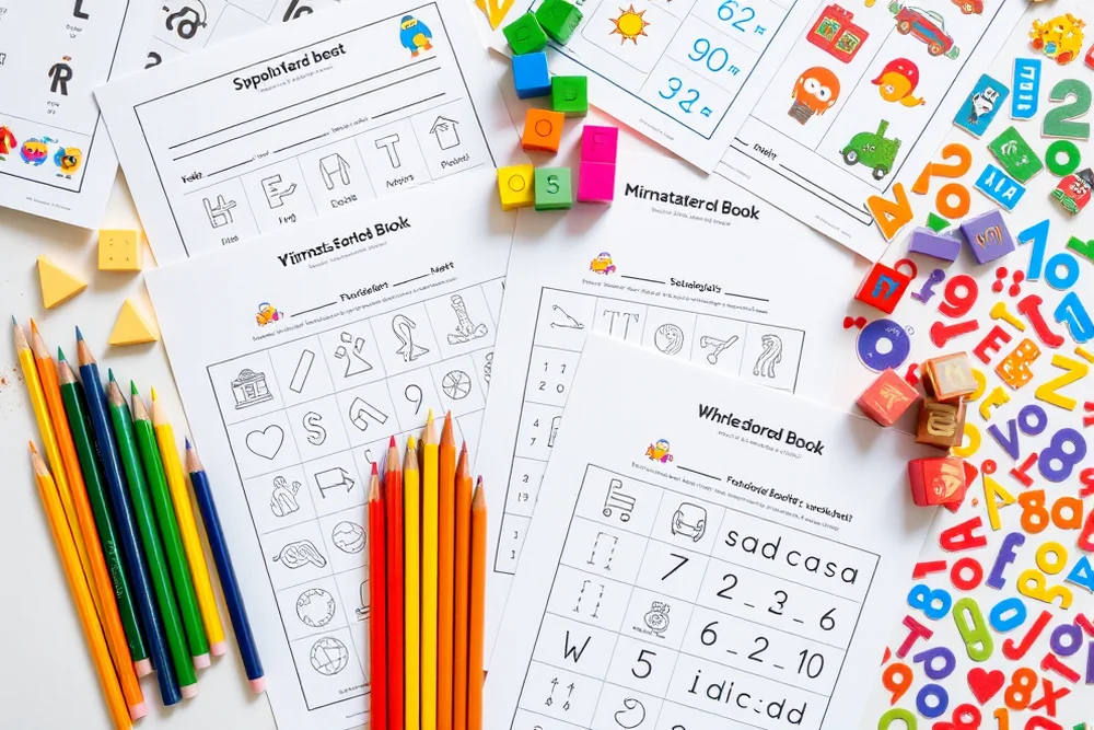 kindergarten worksheets printables & worksheets — Kindergarten Worksheets Printables & Worksheets (the finished result)