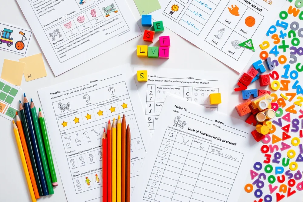 kindergarten worksheets progress & assessment — Kindergarten Worksheets Progress & Assessment (the finished result)