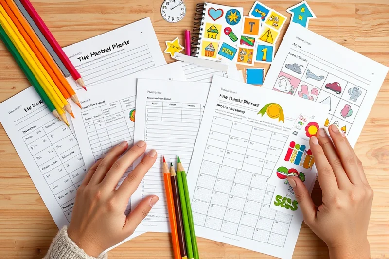 top homeschool planner for kindergarten — Top Homeschool Planner For Kindergarten (the finished result)