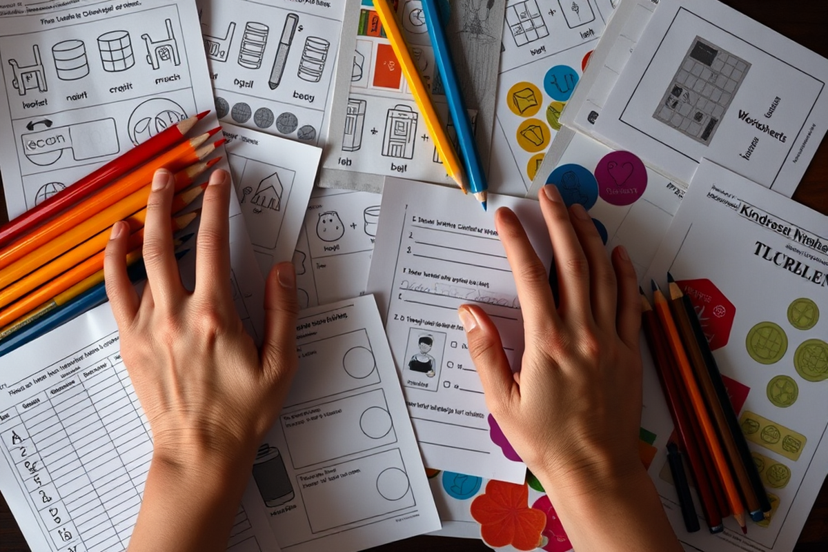 diy kindergarten worksheets progress assessment — Diy Kindergarten Worksheets Progress Assessment (the finished result)