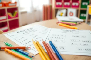 Easy Kindergarten Addition Worksheets