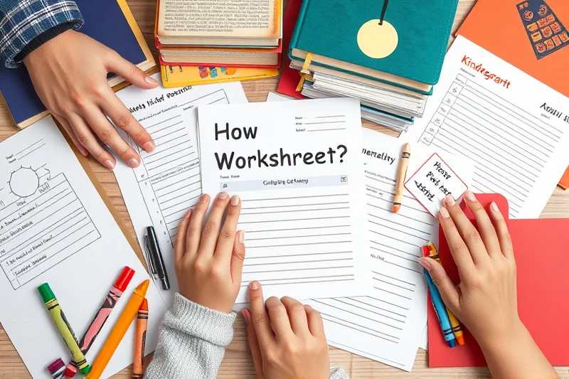 how to kindergarten worksheets printables worksheets — How To Kindergarten Worksheets Printables Worksheets (the finished result)