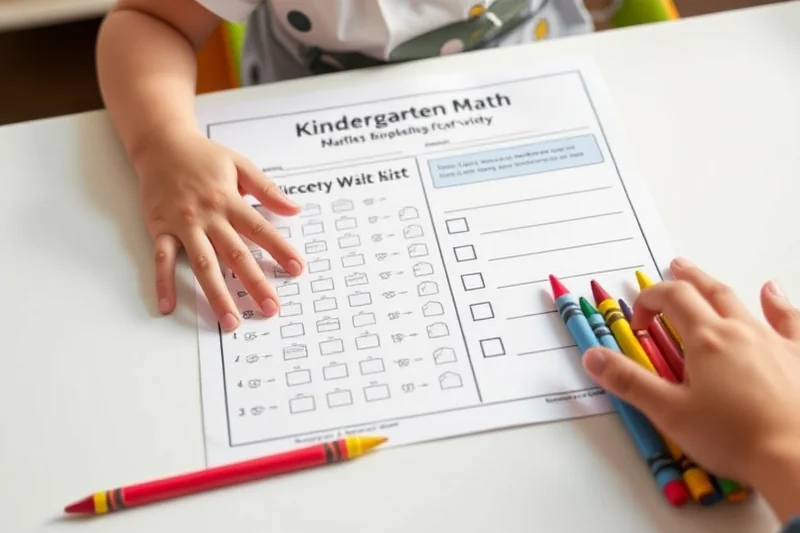 kindergarten math worksheets checklist — Kindergarten Math Worksheets Checklist (step by step)
