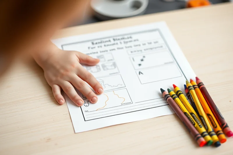 kindergarten worksheets lesson for small spaces — Kindergarten Worksheets Lesson For Small Spaces (step by step)