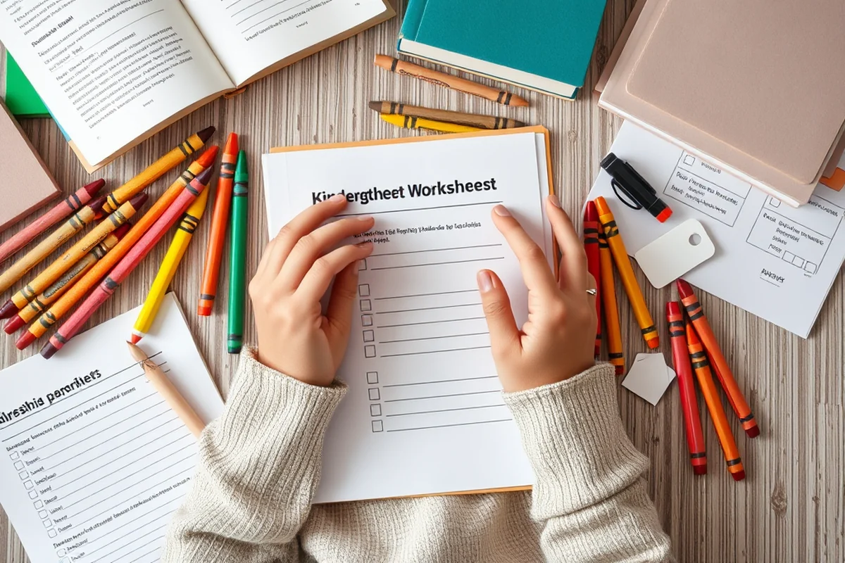 kindergarten worksheets progress checklist — Kindergarten Worksheets Progress Checklist (the finished result)