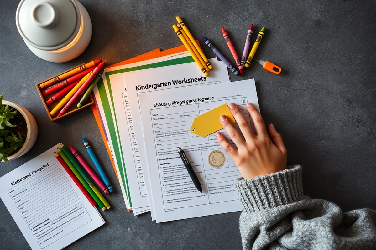 kindergarten worksheets progress guide — Kindergarten Worksheets Progress Guide (the finished result)