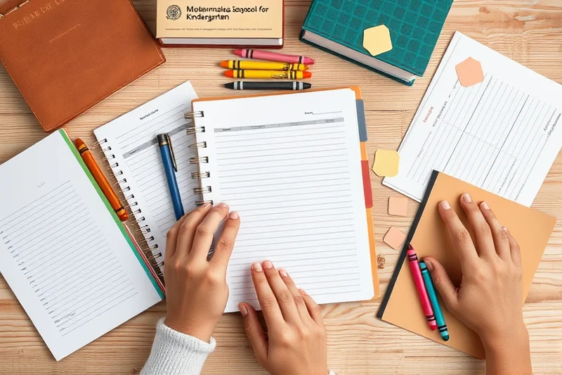 modern homeschool planner for kindergarten — Modern Homeschool Planner For Kindergarten (the finished result)