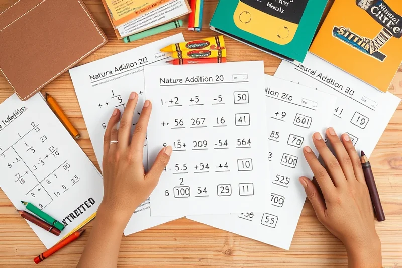 natural addition worksheets for kindergarten — Natural Addition Worksheets For Kindergarten (the finished result)