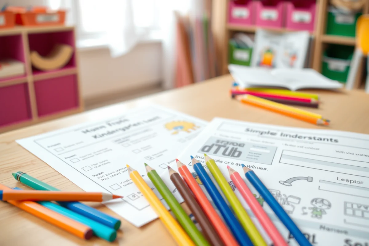simple kindergarten worksheets — Simple Kindergarten Worksheets