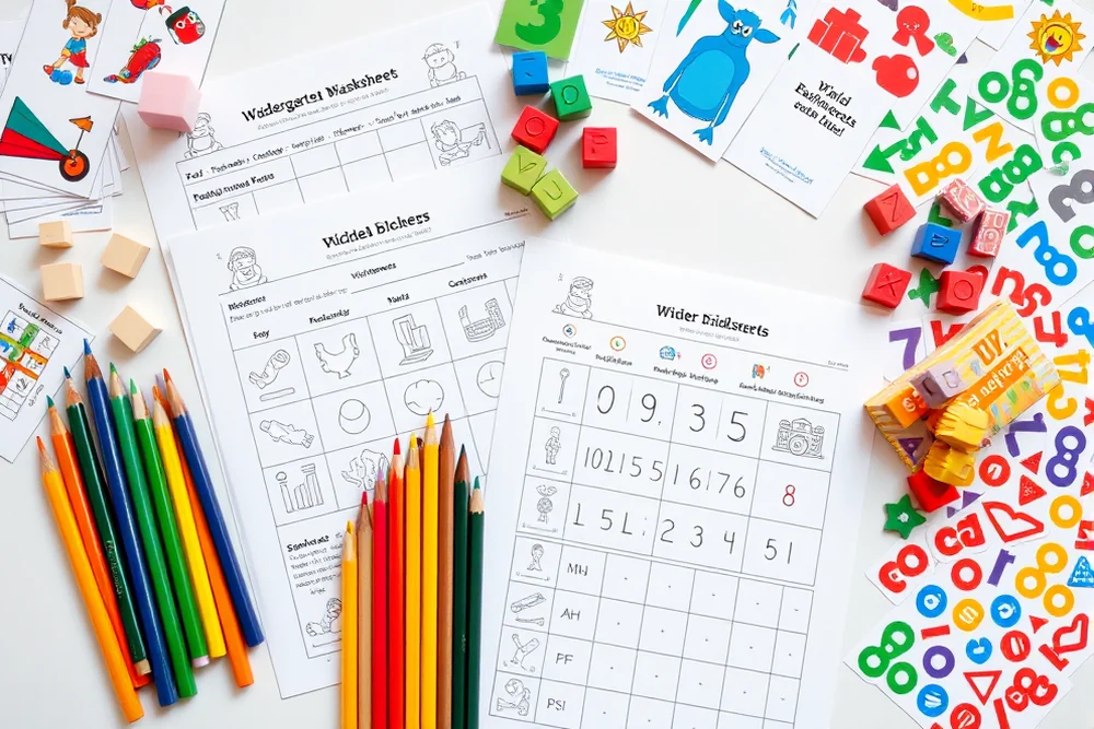 simple kindergarten worksheets — Simple Kindergarten Worksheets (the finished result)
