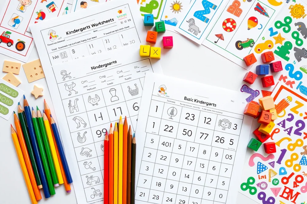 basic kindergarten worksheets — Basic Kindergarten Worksheets (the finished result)