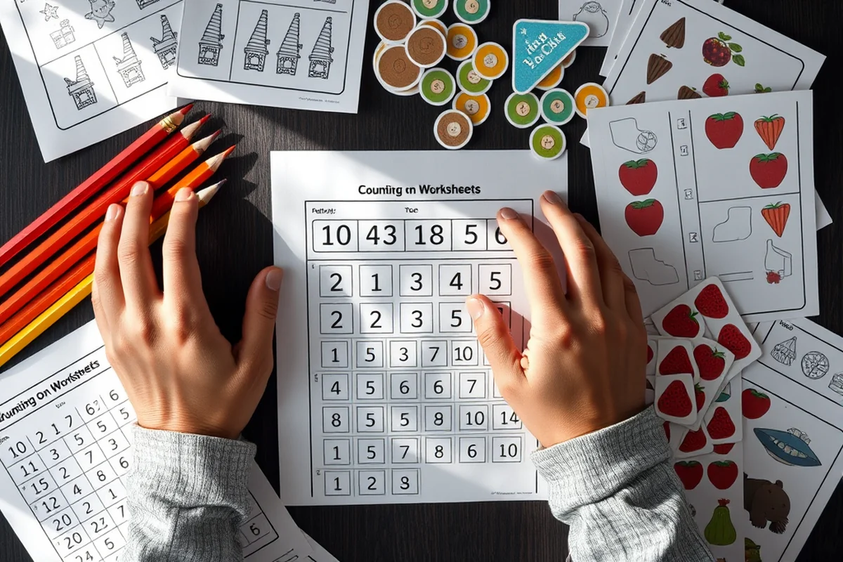 counting on worksheets for kindergarten — Counting On Worksheets For Kindergarten (the finished result)