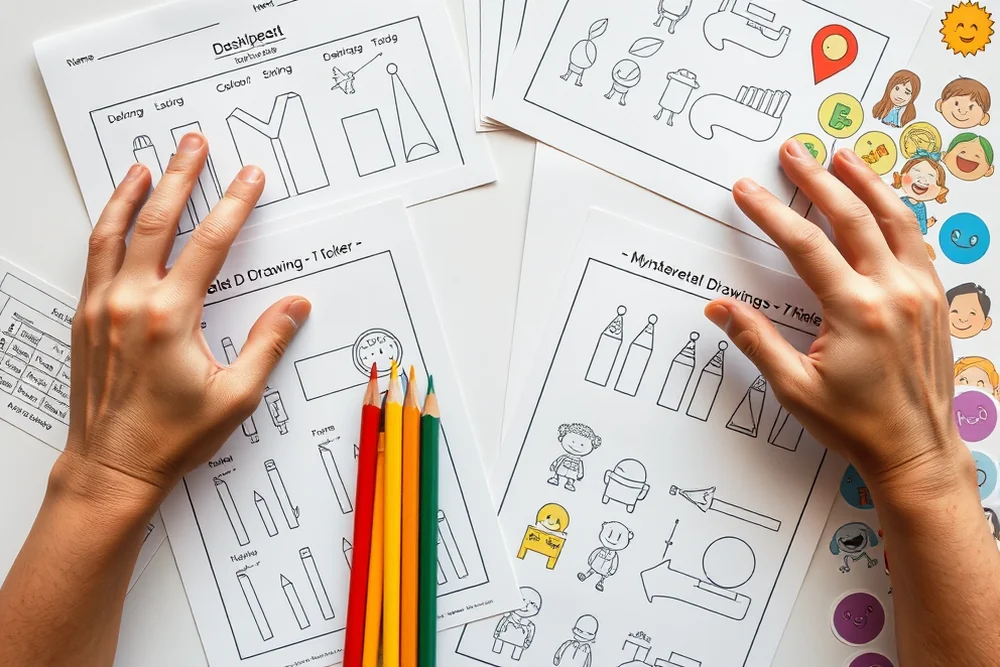 easy kindergarten drawing worksheets β Easy Kindergarten Drawing Worksheets (the finished result)