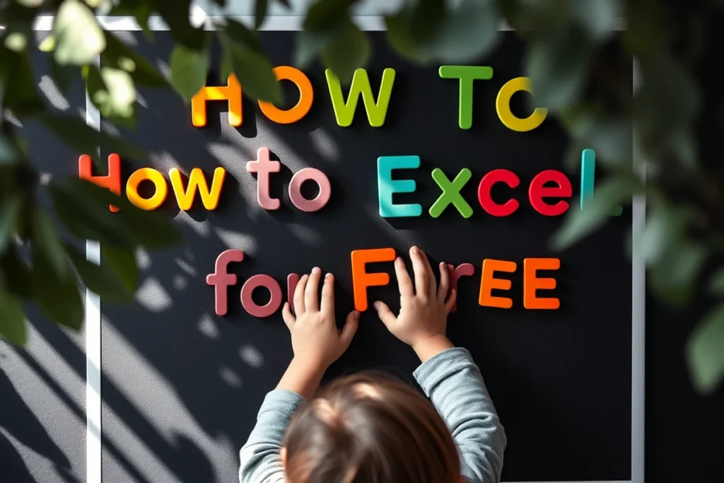 How To Excel For Free