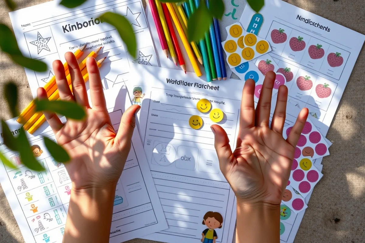 simple kindergarten worksheets assessment — Simple Kindergarten Worksheets Assessment (the finished result)
