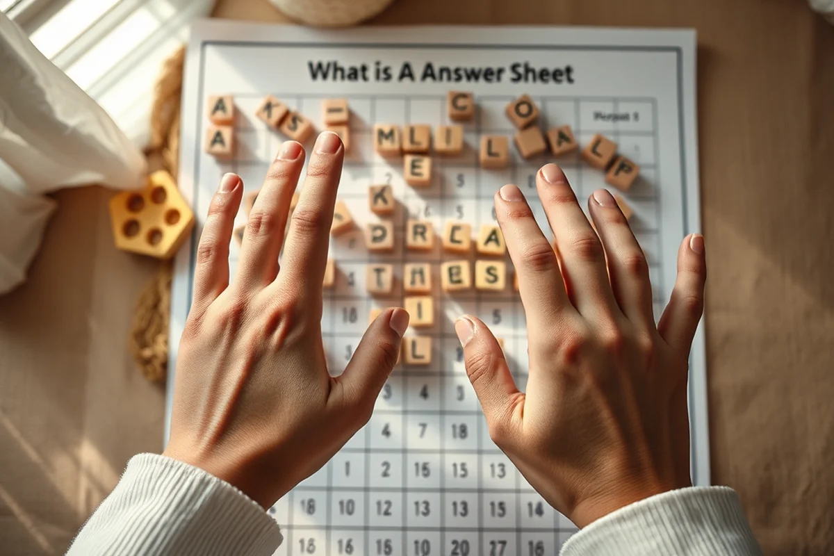 what is a answer sheet — What Is A Answer Sheet (the finished result)