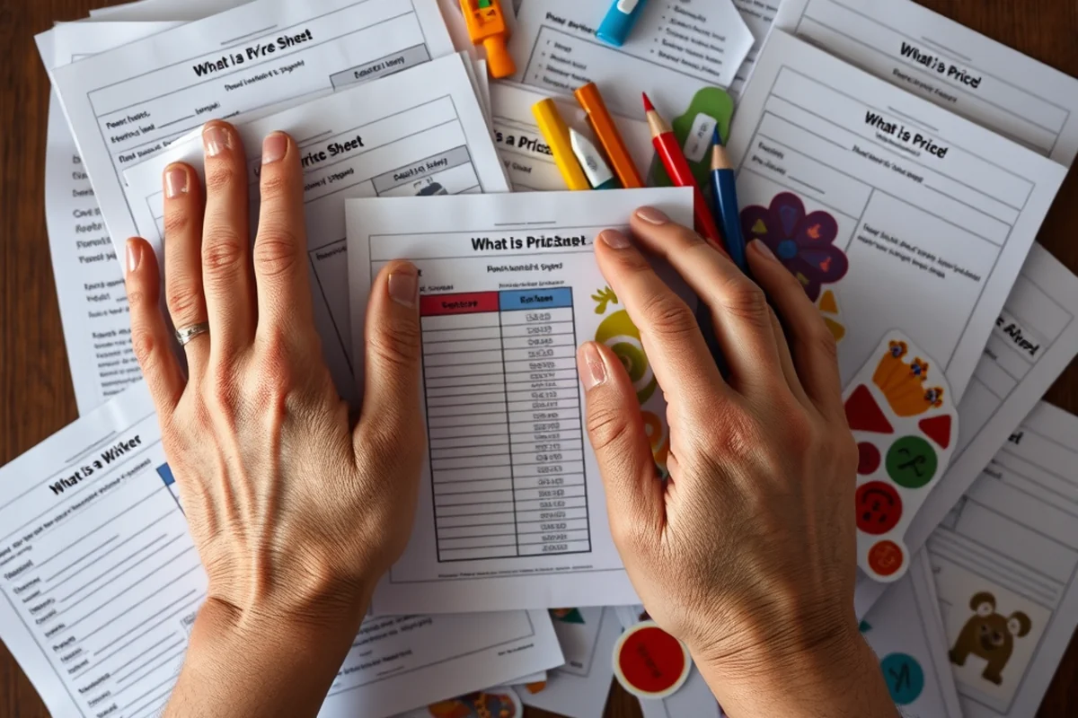 what is a price sheet — What Is A Price Sheet (the finished result)