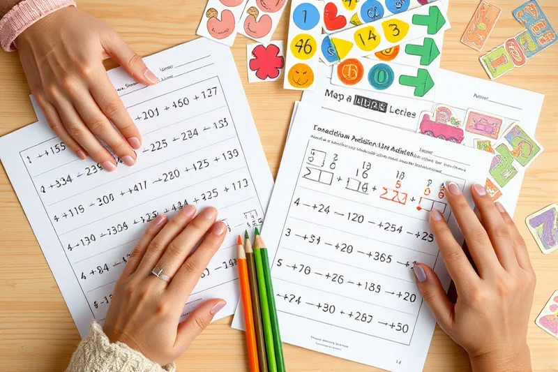 addition worksheets for kindergarten for families — Addition Worksheets For Kindergarten For Families (the finished result)