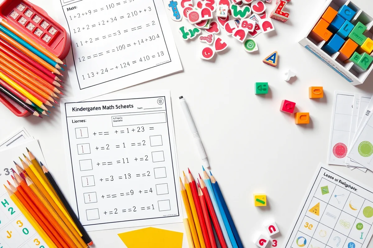 easy kindergarten math worksheets — Easy Kindergarten Math Worksheets (the finished result)