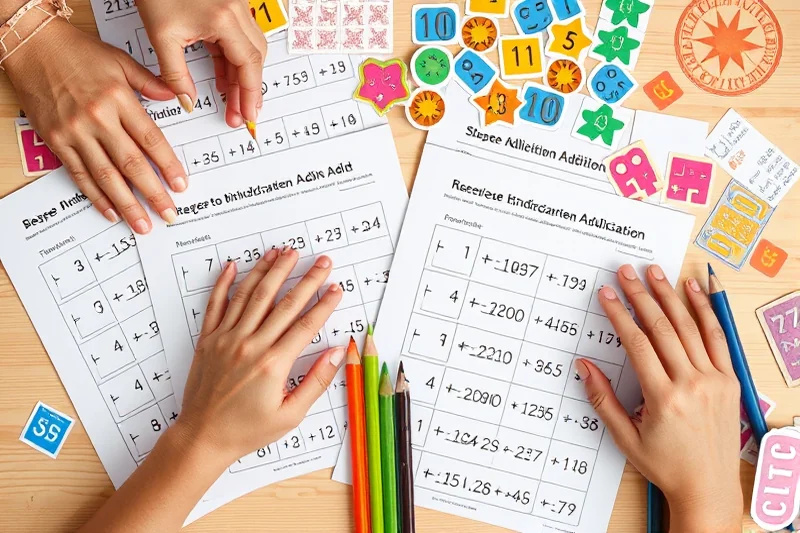 fast kindergarten addition worksheets — Fast Kindergarten Addition Worksheets (the finished result)