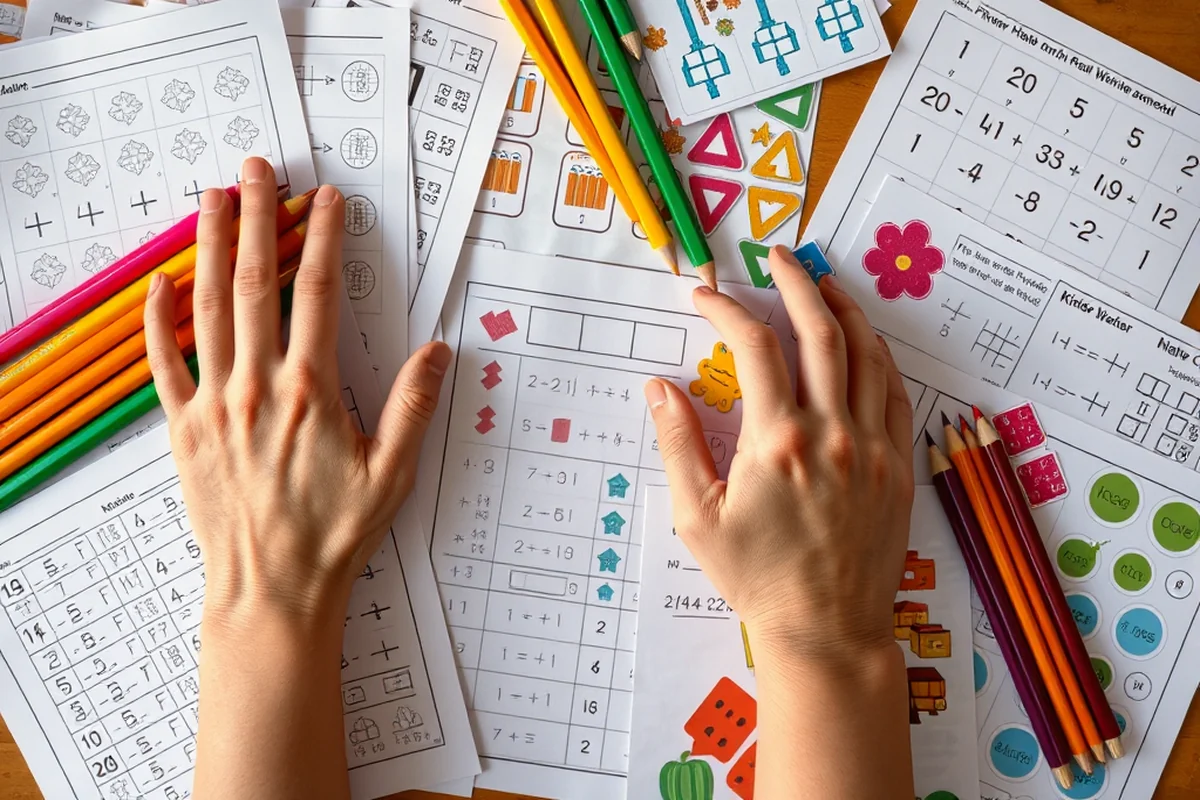 kinder math worksheets — Kinder Math Worksheets (the finished result)