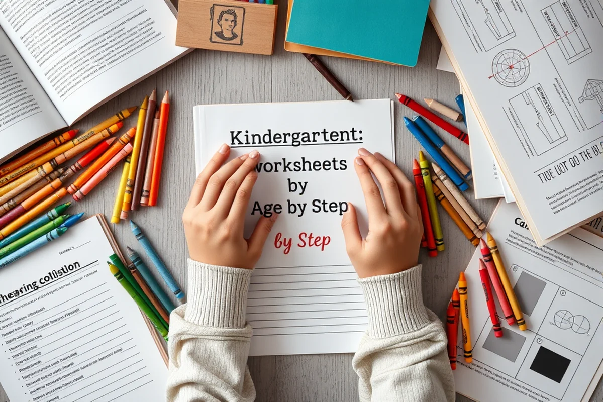 kindergarten worksheets by age grade step by step — Kindergarten Worksheets By Age Grade Step By Step (the finished result)