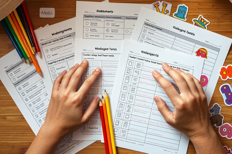 kindergarten worksheets lesson plans schedules checklist — Kindergarten Worksheets Lesson Plans Schedules Checklist (the finished result)