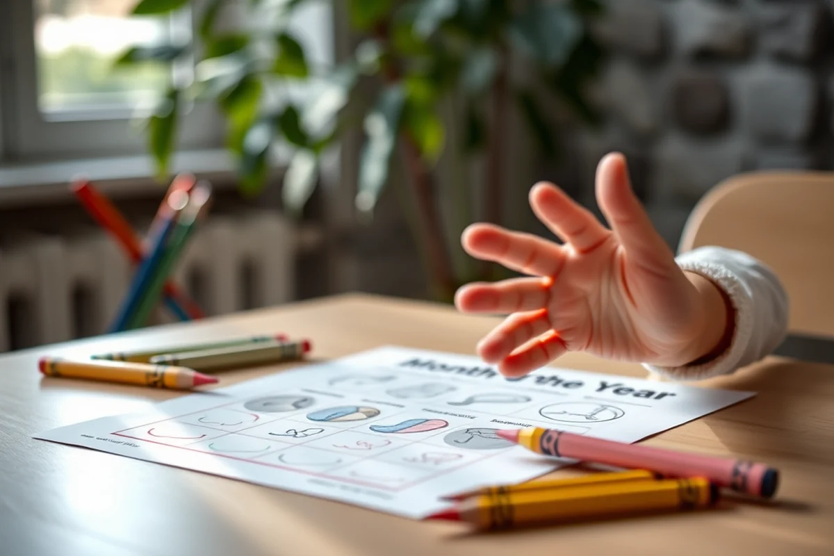 kindergarten worksheets months of the year — Kindergarten Worksheets Months Of The Year (step by step)