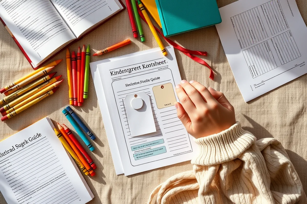 kindergarten worksheets printables guide — Kindergarten Worksheets Printables Guide (the finished result)